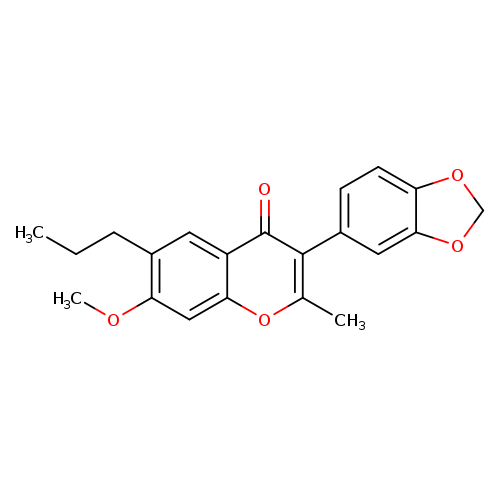 3-(2H-1,3-benzodioxol-5-yl)-7-methoxy-2-methyl-6-propyl-4H-chromen-4-one