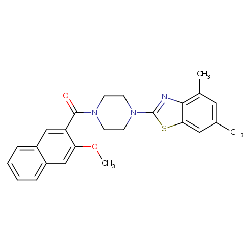 2-[4-(3-methoxynaphthalene-2-carbonyl)piperazin-1-yl]-4,6-dimethyl-1,3-benzothiazole