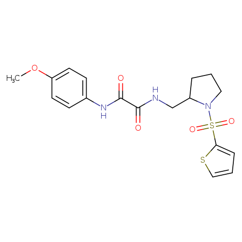 N'-(4-methoxyphenyl)-N-{[1-(thiophene-2-sulfonyl)pyrrolidin-2-yl]methyl}ethanediamide