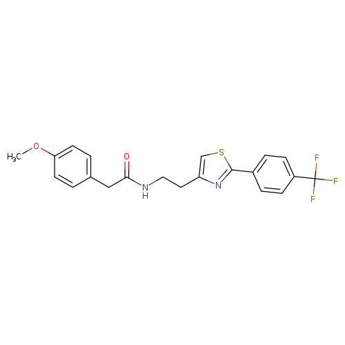 2-(4-methoxyphenyl)-N-(2-{2-[4-(trifluoromethyl)phenyl]-1,3-thiazol-4-yl}ethyl)acetamide