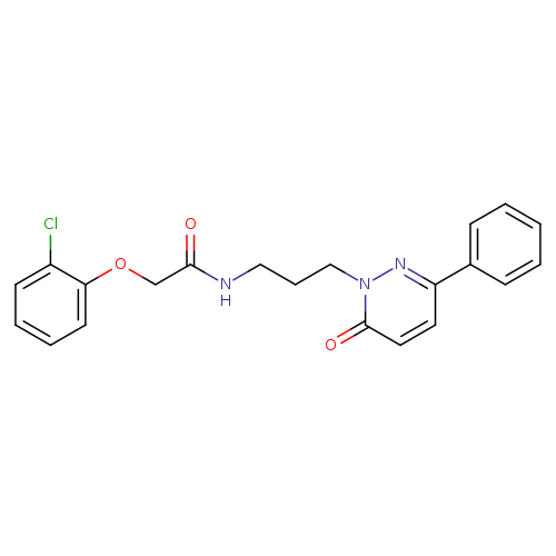 2-(2-chlorophenoxy)-N-[3-(6-oxo-3-phenyl-1,6-dihydropyridazin-1-yl)propyl]acetamide