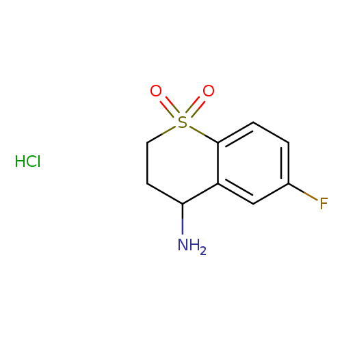 4-amino-6-fluoro-3,4-dihydro-2h-1lambda6-benzothiopyran-1,1-dione hydrochloride