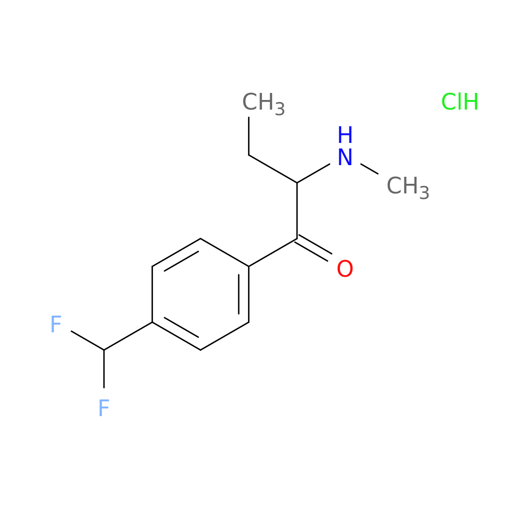 1-[4-(difluoromethyl)phenyl]-2-(methylamino)butan-1-one hydrochloride