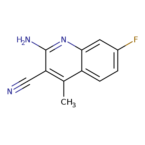 2-amino-7-fluoro-4-methylquinoline-3-carbonitrile