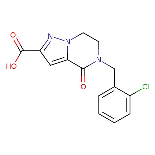 5-[(2-chlorophenyl)methyl]-4-oxo-4H,5H,6H,7H-pyrazolo[1,5-a]pyrazine-2-carboxylic acid