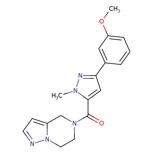 3-(3-methoxyphenyl)-1-methyl-5-{4H,5H,6H,7H-pyrazolo[1,5-a]pyrazine-5-carbonyl}-1H-pyrazole