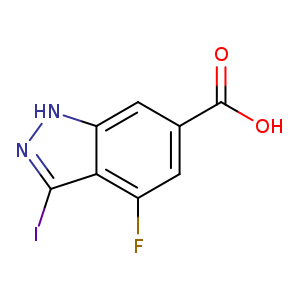4-FLUORO-3-IODO-6-(1H)INDAZOLE CARBOXYLIC ACID