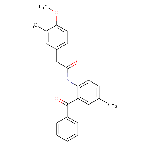 N-(2-benzoyl-4-methylphenyl)-2-(4-methoxy-3-methylphenyl)acetamide