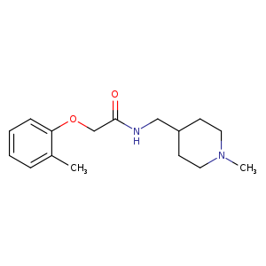 2-(2-methylphenoxy)-N-[(1-methylpiperidin-4-yl)methyl]acetamide