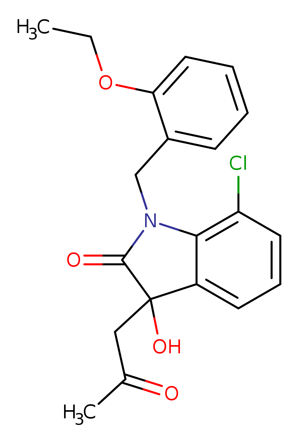 7-chloro-1-[(2-ethoxyphenyl)methyl]-3-hydroxy-3-(2-oxopropyl)-2,3-dihydro-1H-indol-2-one