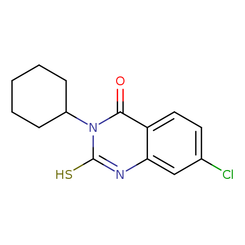 7-chloro-3-cyclohexyl-2-sulfanyl-3,4-dihydroquinazolin-4-one