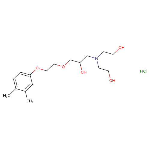 2-({3-[2-(3,4-dimethylphenoxy)ethoxy]-2-hydroxypropyl}(2-hydroxyethyl)amino)ethan-1-ol hydrochloride