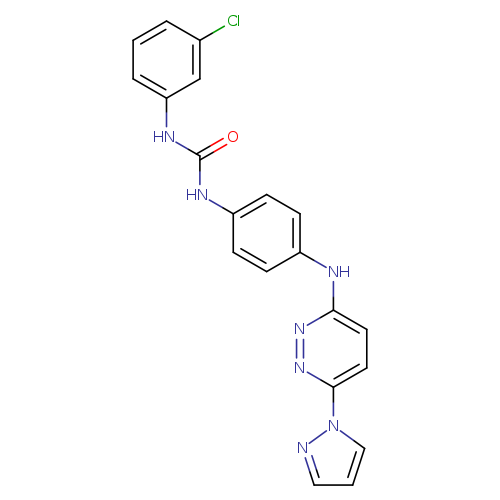 3-(3-chlorophenyl)-1-(4-{[6-(1H-pyrazol-1-yl)pyridazin-3-yl]amino}phenyl)urea