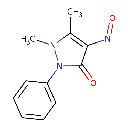 3H-Pyrazol-3-one,1,2-dihydro-1,5-dimethyl-4-nitroso-2-phenyl-
