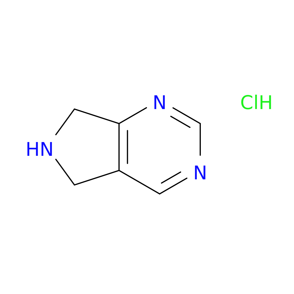 6,7-Dihydro-5H-pyrrolo[3,4-d]pyrimidine hydrochloride