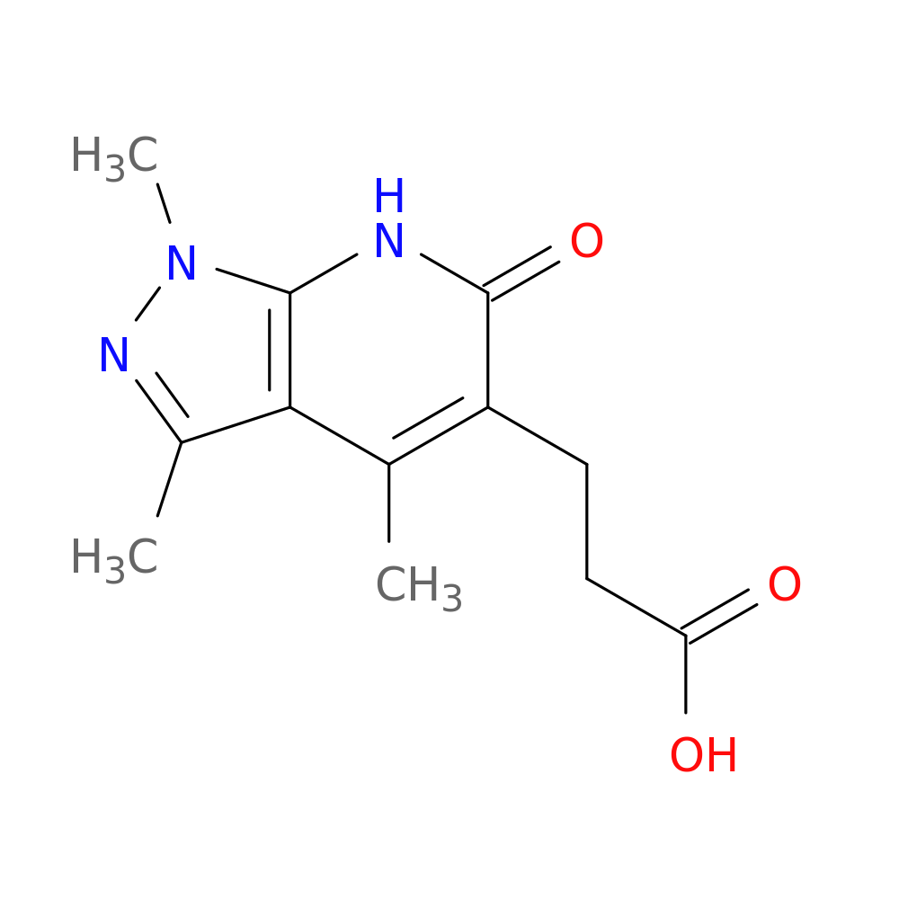 3-{1,3,4-trimethyl-6-oxo-1H,6H,7H-pyrazolo[3,4-b]pyridin-5-yl}propanoic acid