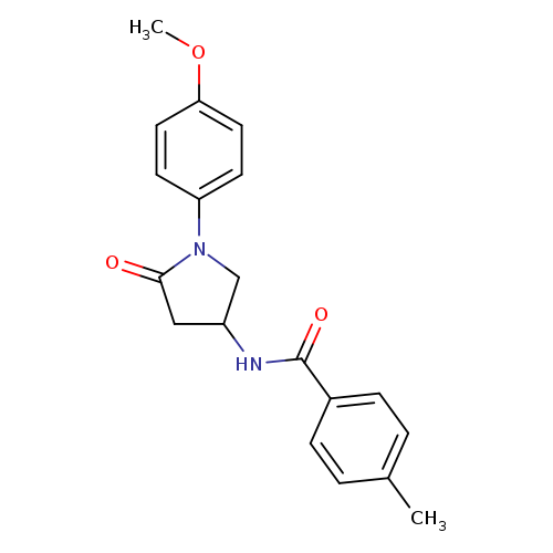 N-[1-(4-methoxyphenyl)-5-oxopyrrolidin-3-yl]-4-methylbenzamide