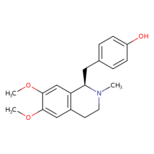 Phenol,4-[[(1R)-1,2,3,4-tetrahydro-6,7-dimethoxy-2-methyl-1-isoquinolinyl]methyl]-