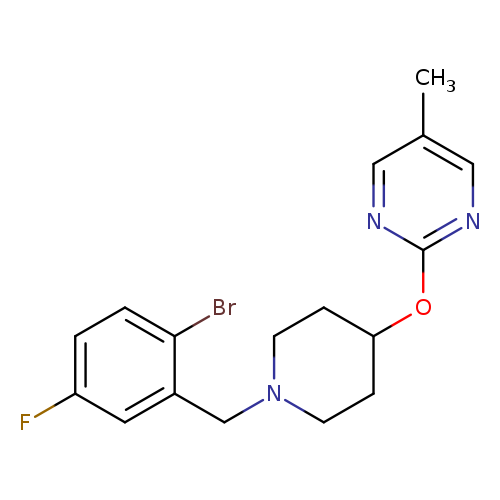 2-({1-[(2-bromo-5-fluorophenyl)methyl]piperidin-4-yl}oxy)-5-methylpyrimidine