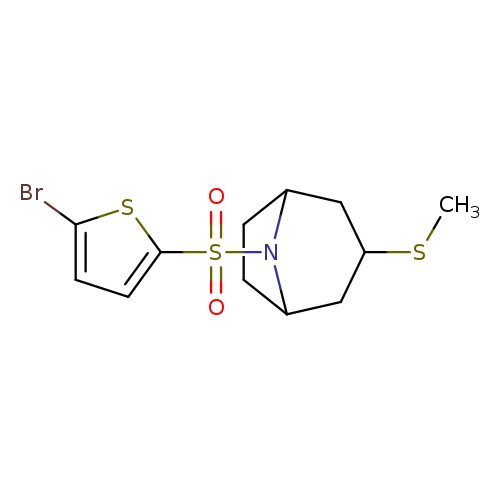 8-[(5-bromothiophen-2-yl)sulfonyl]-3-(methylsulfanyl)-8-azabicyclo[3.2.1]octane