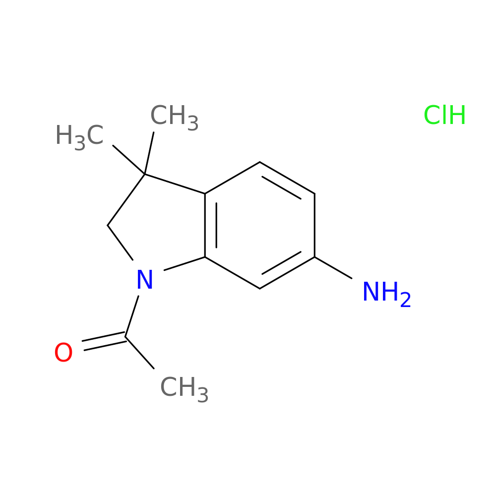 1-(6-Amino-3,3-dimethylindolin-1-yl)ethanone hydrochloride