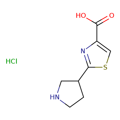 2-(pyrrolidin-3-yl)-1,3-thiazole-4-carboxylicacidhydrochloride