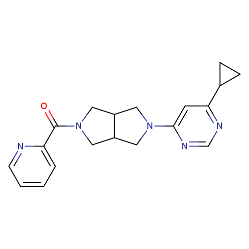 4-cyclopropyl-6-[5-(pyridine-2-carbonyl)-octahydropyrrolo[3,4-c]pyrrol-2-yl]pyrimidine