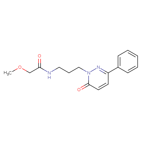 2-methoxy-N-[3-(6-oxo-3-phenyl-1,6-dihydropyridazin-1-yl)propyl]acetamide