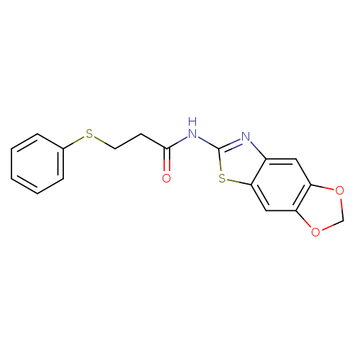 N-{4,6-dioxa-10-thia-12-azatricyclo[7.3.0.0^{3,7}]dodeca-1(9),2,7,11-tetraen-11-yl}-3-(phenylsulfanyl)propanamide