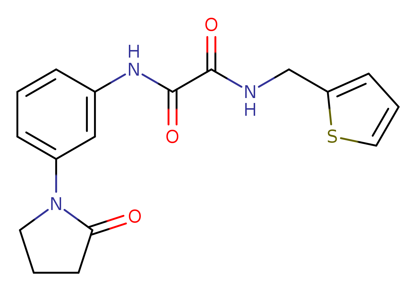 N'-[3-(2-oxopyrrolidin-1-yl)phenyl]-N-[(thiophen-2-yl)methyl]ethanediamide