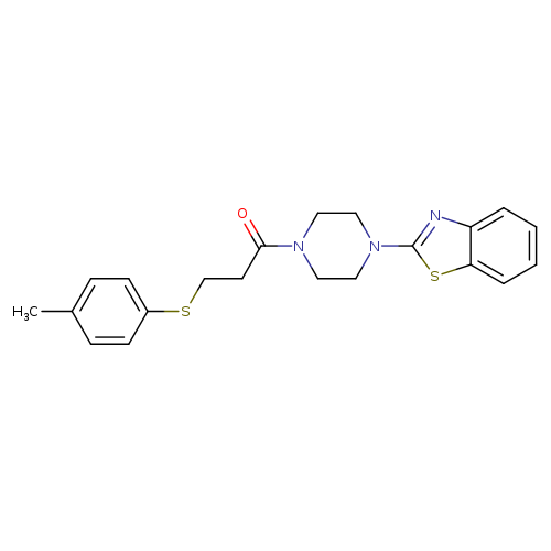 1-[4-(1,3-benzothiazol-2-yl)piperazin-1-yl]-3-[(4-methylphenyl)sulfanyl]propan-1-one