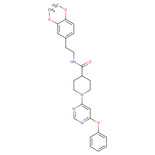 N-[2-(3,4-dimethoxyphenyl)ethyl]-1-(6-phenoxypyrimidin-4-yl)piperidine-4-carboxamide