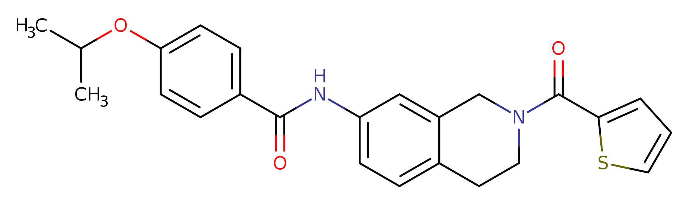 4-(propan-2-yloxy)-N-[2-(thiophene-2-carbonyl)-1,2,3,4-tetrahydroisoquinolin-7-yl]benzamide