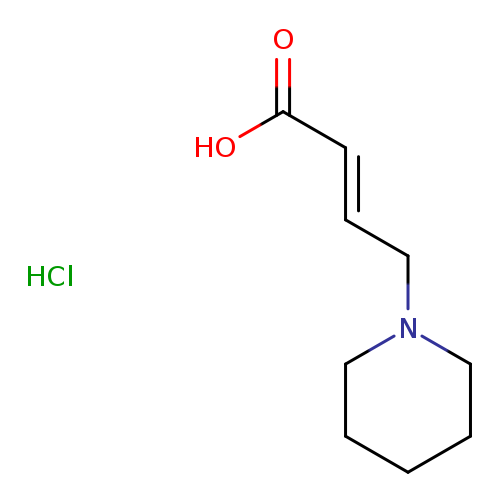 2-Butenoic acid, 4-(1-piperidinyl)-, hydrochloride (1:1), (2E)-