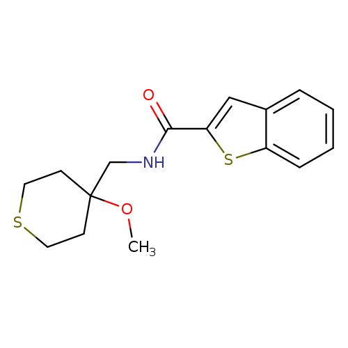 N-[(4-methoxythian-4-yl)methyl]-1-benzothiophene-2-carboxamide