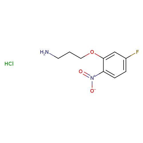 3-(5-fluoro-2-nitrophenoxy)propan-1-aminehydrochloride