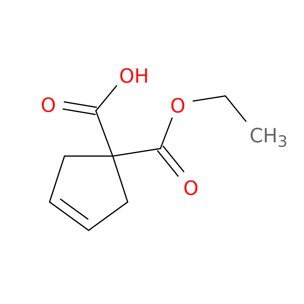 1-(Ethoxycarbonyl)-3-cyclopentene-1-carboxylic acid