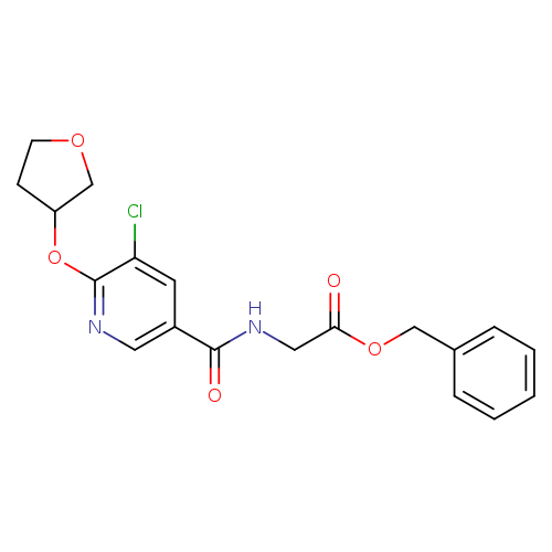 benzyl 2-{[5-chloro-6-(oxolan-3-yloxy)pyridin-3-yl]formamido}acetate