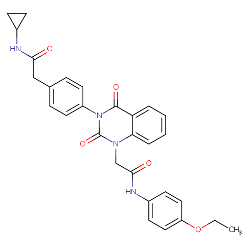 N-cyclopropyl-2-[4-(1-{[(4-ethoxyphenyl)carbamoyl]methyl}-2,4-dioxo-1,2,3,4-tetrahydroquinazolin-3-yl)phenyl]acetamide