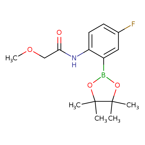 N-[4-fluoro-2-(tetramethyl-1,3,2-dioxaborolan-2-yl)phenyl]-2-methoxyacetamide