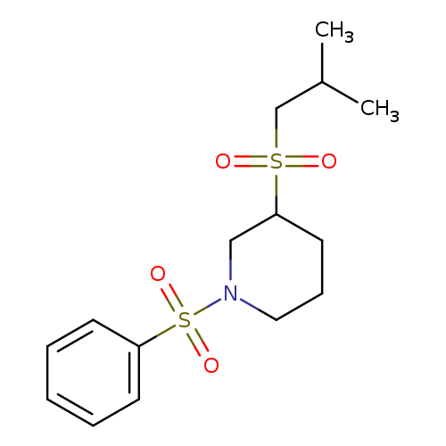 1-(benzenesulfonyl)-3-(2-methylpropanesulfonyl)piperidine