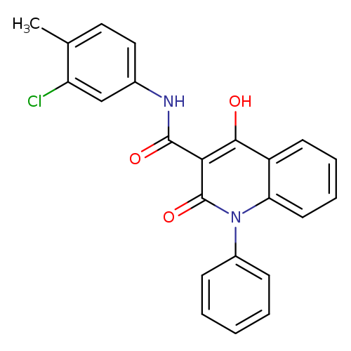 N-(3-chloro-4-methylphenyl)-4-hydroxy-2-oxo-1-phenyl-1,2-dihydroquinoline-3-carboxamide