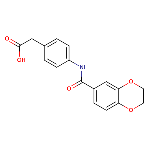 {4-[(2,3-dihydro-1,4-benzodioxin-6-ylcarbonyl)amino]phenyl}acetic acid