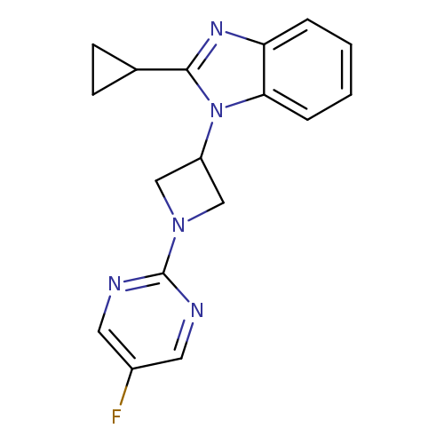 2-cyclopropyl-1-[1-(5-fluoropyrimidin-2-yl)azetidin-3-yl]-1H-1,3-benzodiazole