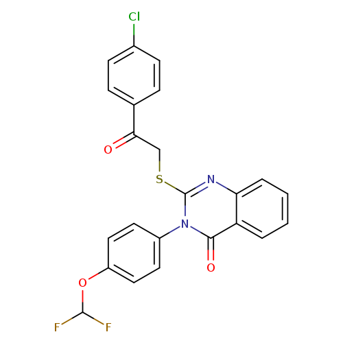 2-{[2-(4-chlorophenyl)-2-oxoethyl]sulfanyl}-3-[4-(difluoromethoxy)phenyl]-3,4-dihydroquinazolin-4-one