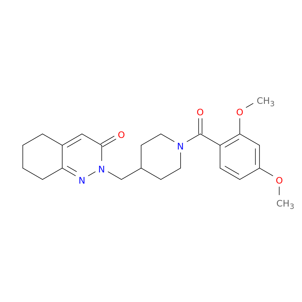 2-{[1-(2,4-dimethoxybenzoyl)piperidin-4-yl]methyl}-2,3,5,6,7,8-hexahydrocinnolin-3-one