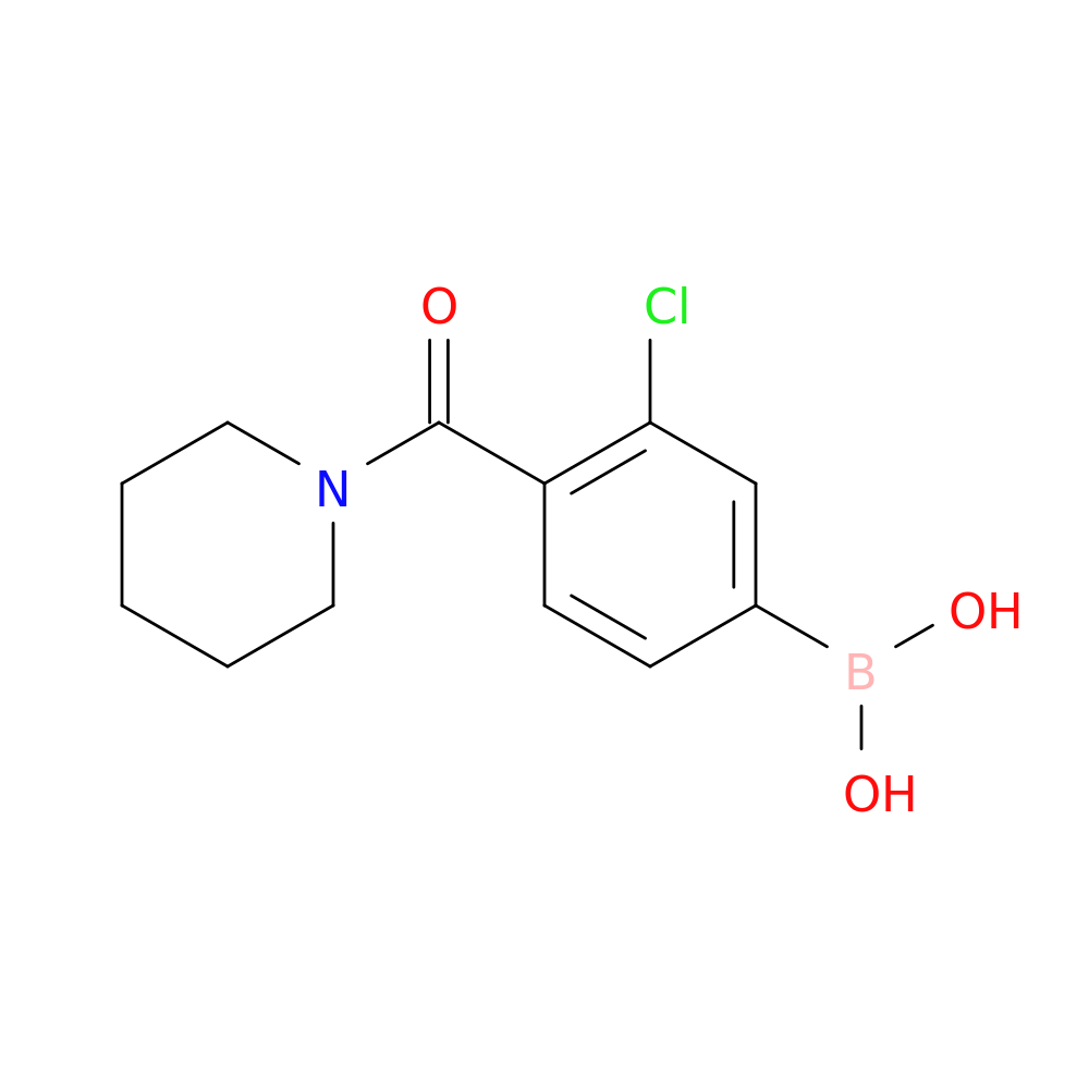 3-Chloro-4-(piperidine-1-carbonyl)phenylboronic acid