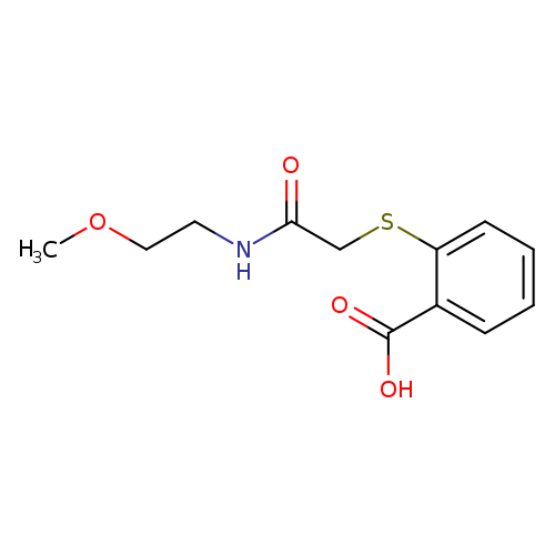 2-({[(2-methoxyethyl)carbamoyl]methyl}sulfanyl)benzoic acid
