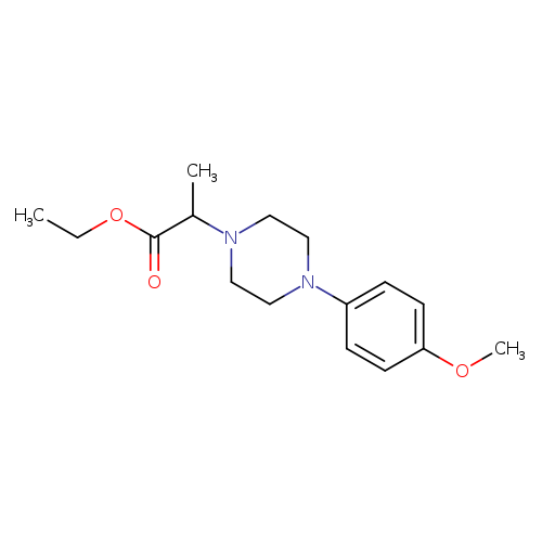 ethyl 2-[4-(4-methoxyphenyl)piperazin-1-yl]propanoate