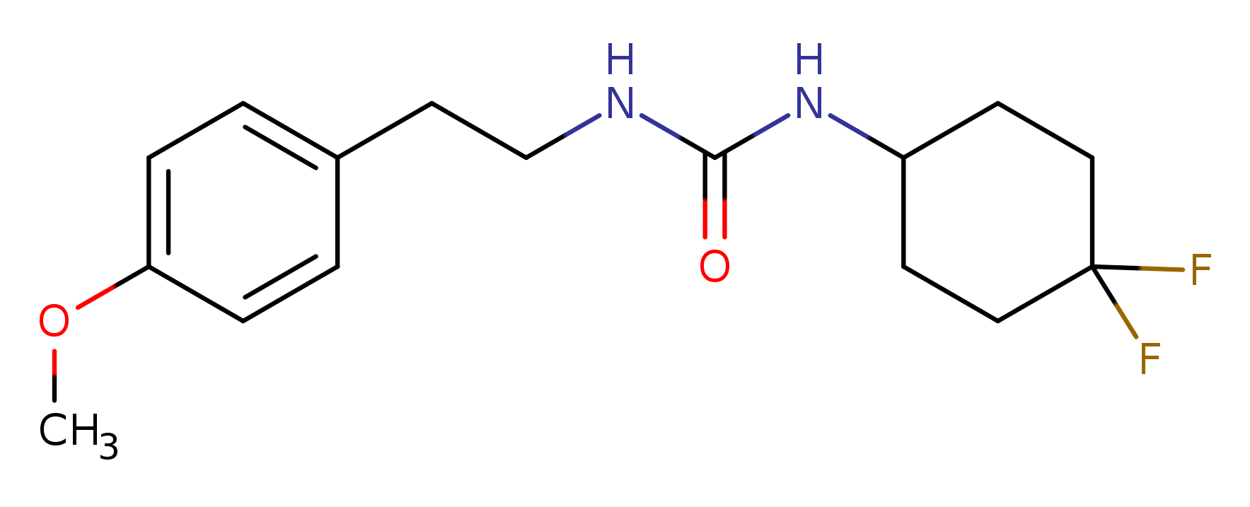 3-(4,4-difluorocyclohexyl)-1-[2-(4-methoxyphenyl)ethyl]urea